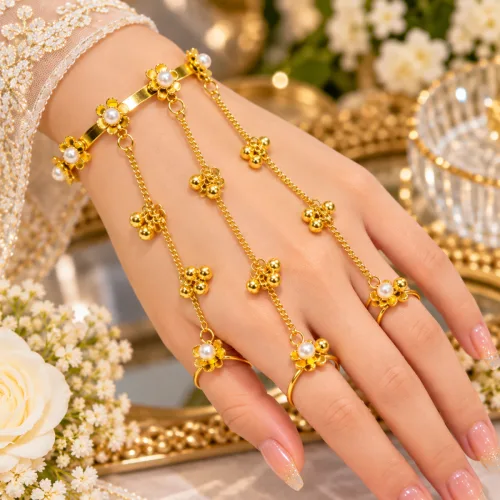 Copper Hathphool Series White flower style