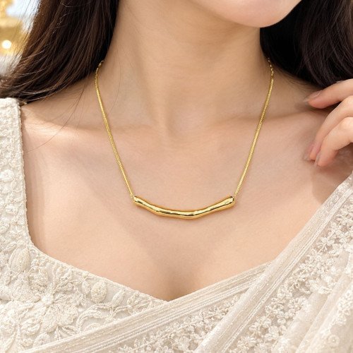 Copper Long Chain Necklace Pendant