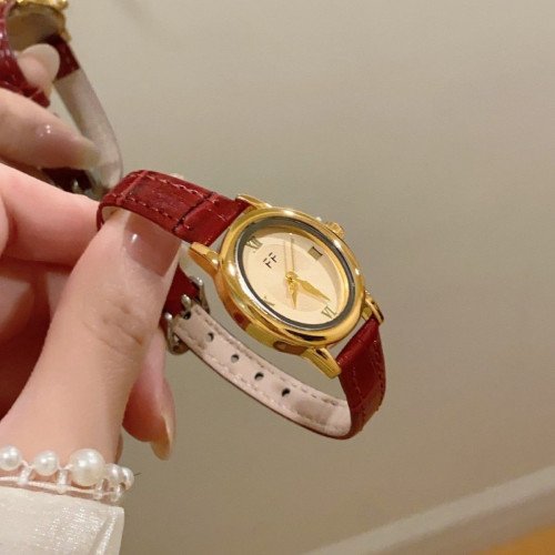 FF Leather Fashinable watch for Girls