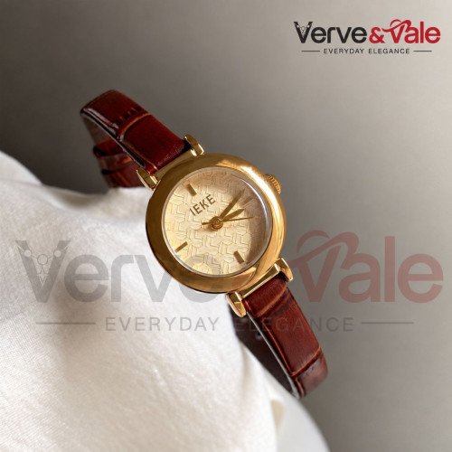 IEKE Brand Stainless Steel Leather watch