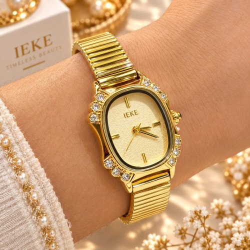 IEKE Luxury Watch For Woman Stainless Steel Waterprof