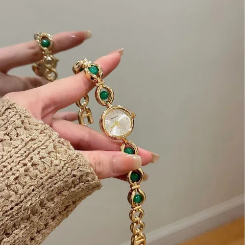 NAIDU Watch - Item 2 Model 2 - Exquisite Jade Design, Vintage Bracelet Watch