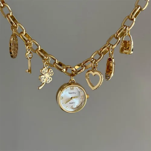 NAIDU Watch - Item 3 Model 1 - Love Pendant Charm Bracelet Watch