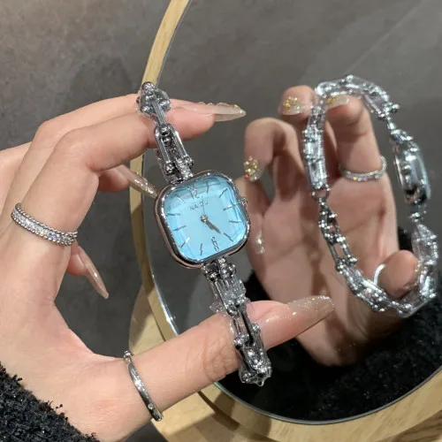NAIDU Watch - Item 3 Model 2 - Square luxury women's chain bracelet watch
