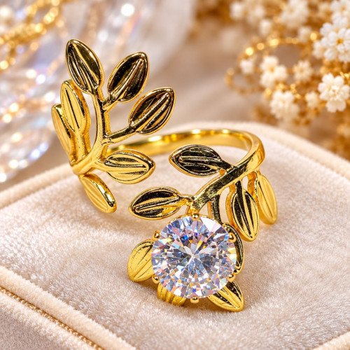 SS Mix Gold Adjutable Ring Collection