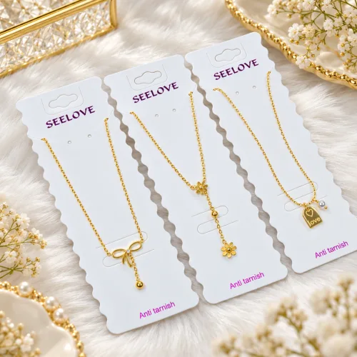 SS Necklace series pookie, Daisy and Love plate design