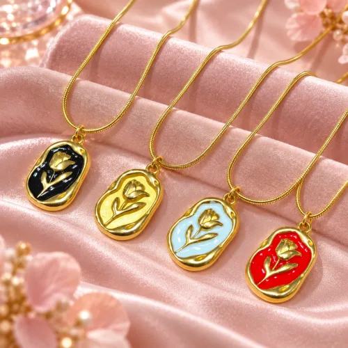 SS Tulip bar pendent