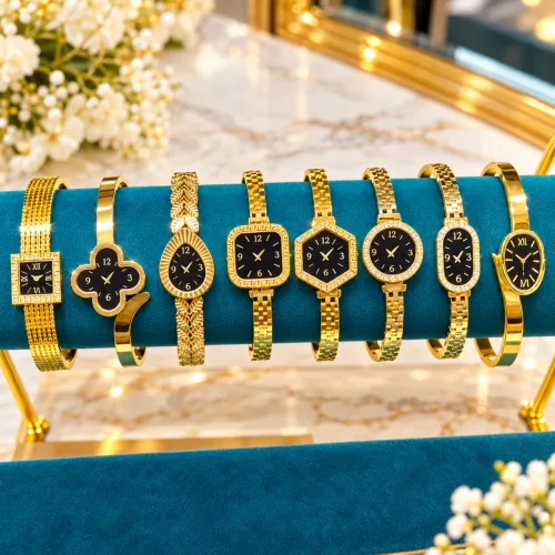 SS Watch Face Bangle Bracelet 2