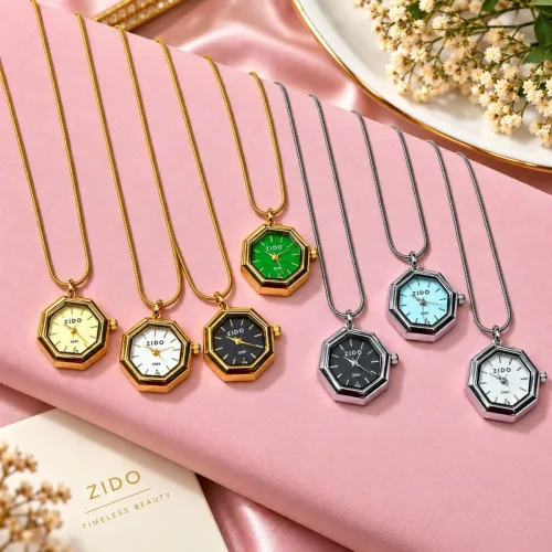 Zido SS Long Necklace Watch Original Brand & China Fittings Luxury Waterproof  Dial design no 5