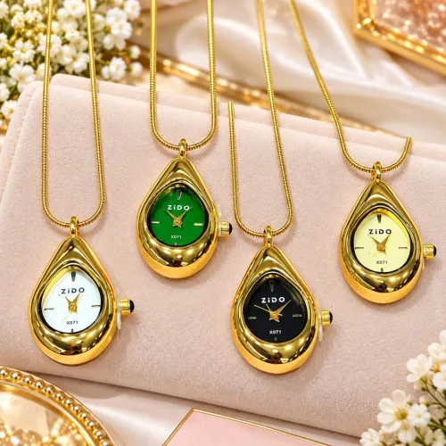 Zido SS Long Necklace Watch  # WT-629 Original Brand & China Fitting  Luxury Waterproof  Dial design no 7