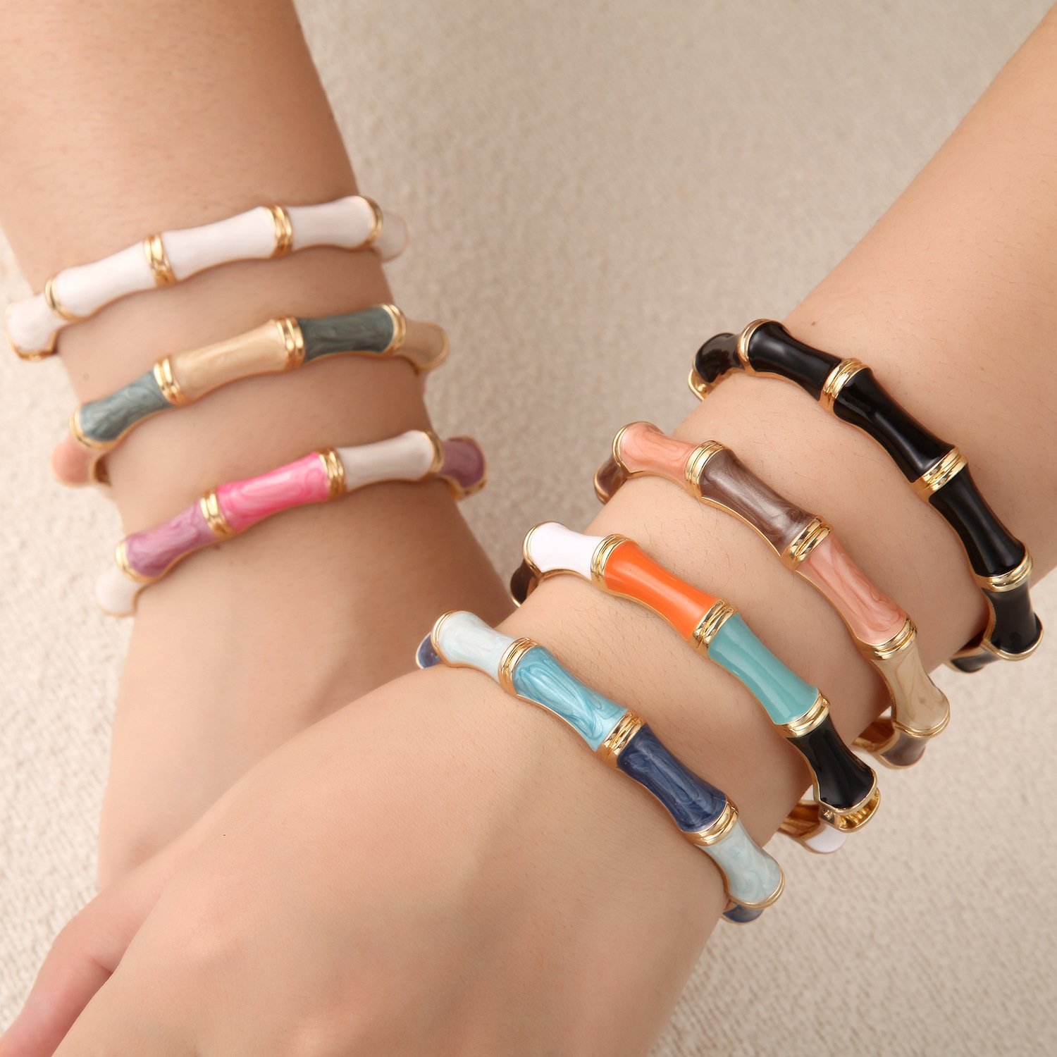 Oil Drop Mina Bamboo Bracelet