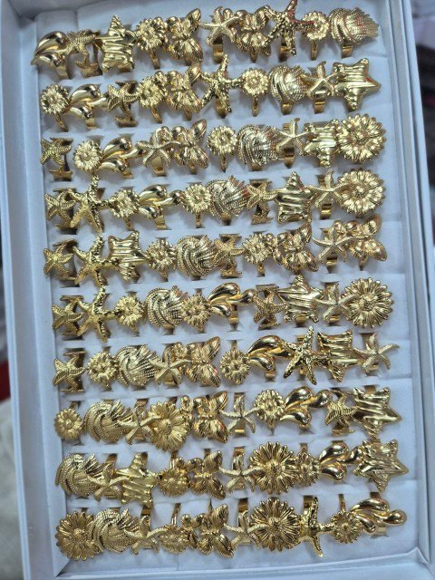 Stainless Steel SS Ring Box 100Pcs Copy