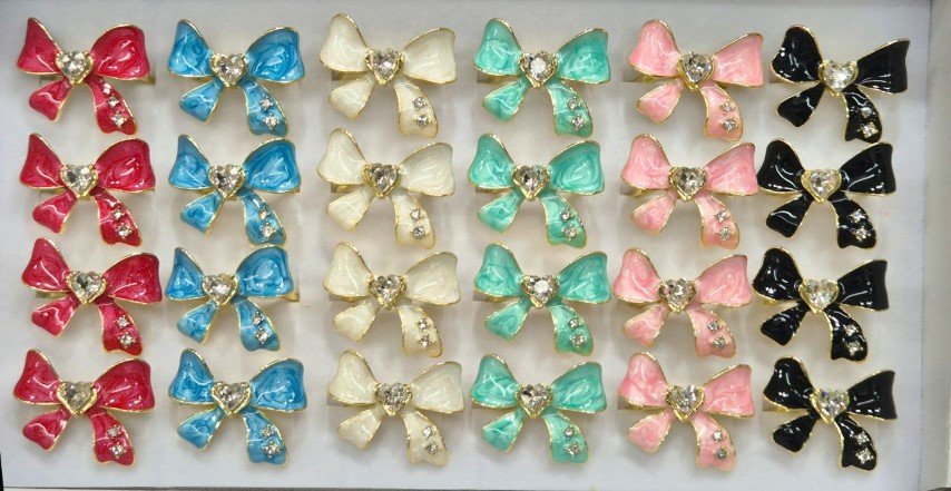 Alloy Adjustable Ring 24Pcs- #16