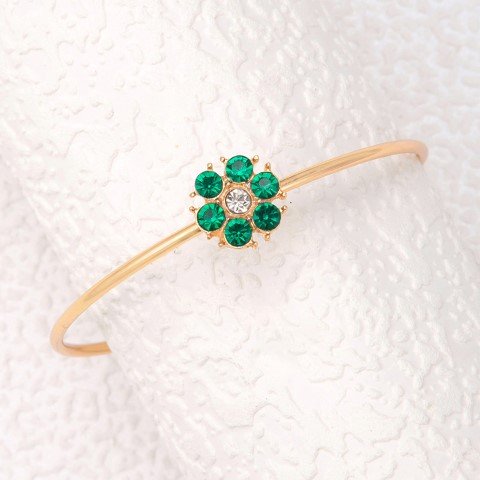 Green 6Leaf Bracelet Set-BTC0