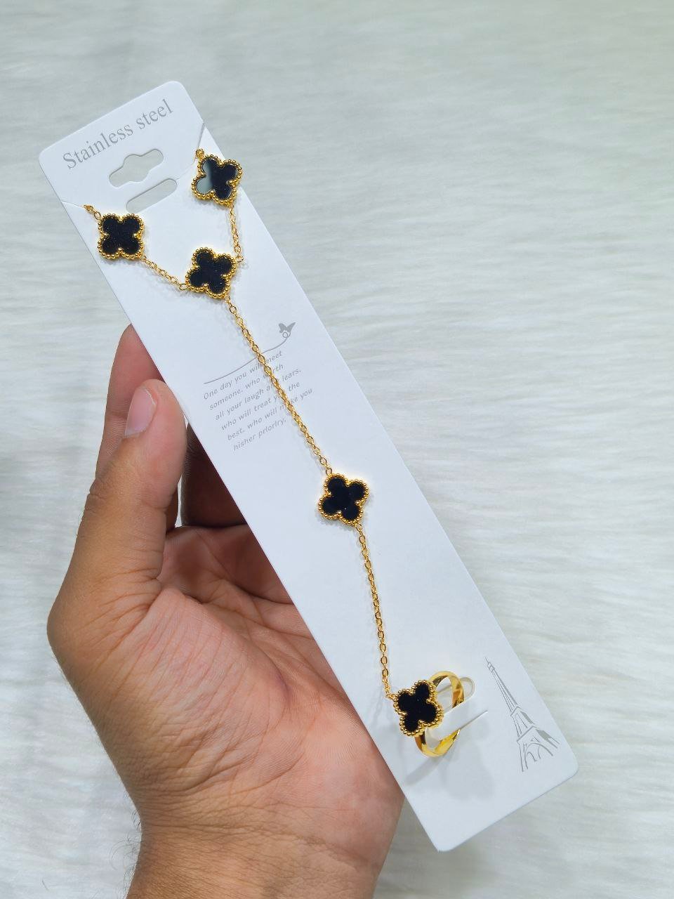 SS Wrist Ring Chain Bracelet Aliban#9.1