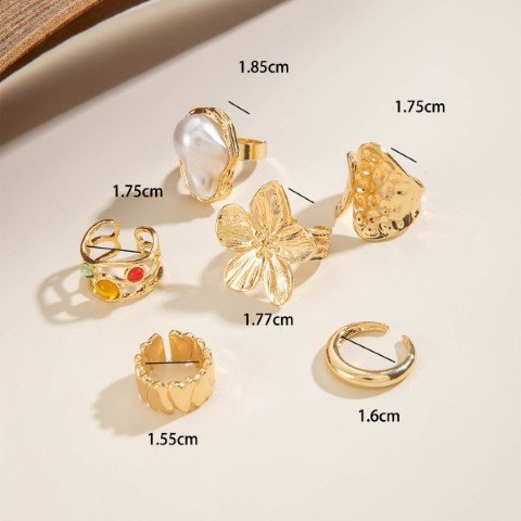 6Pcs Ring Set Sanda#