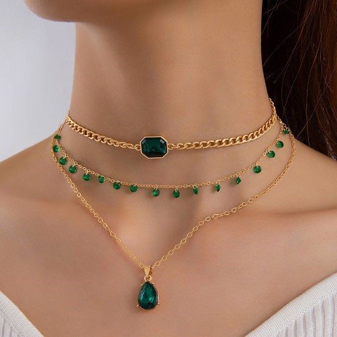 Necklace Series Green Stone-NCG8