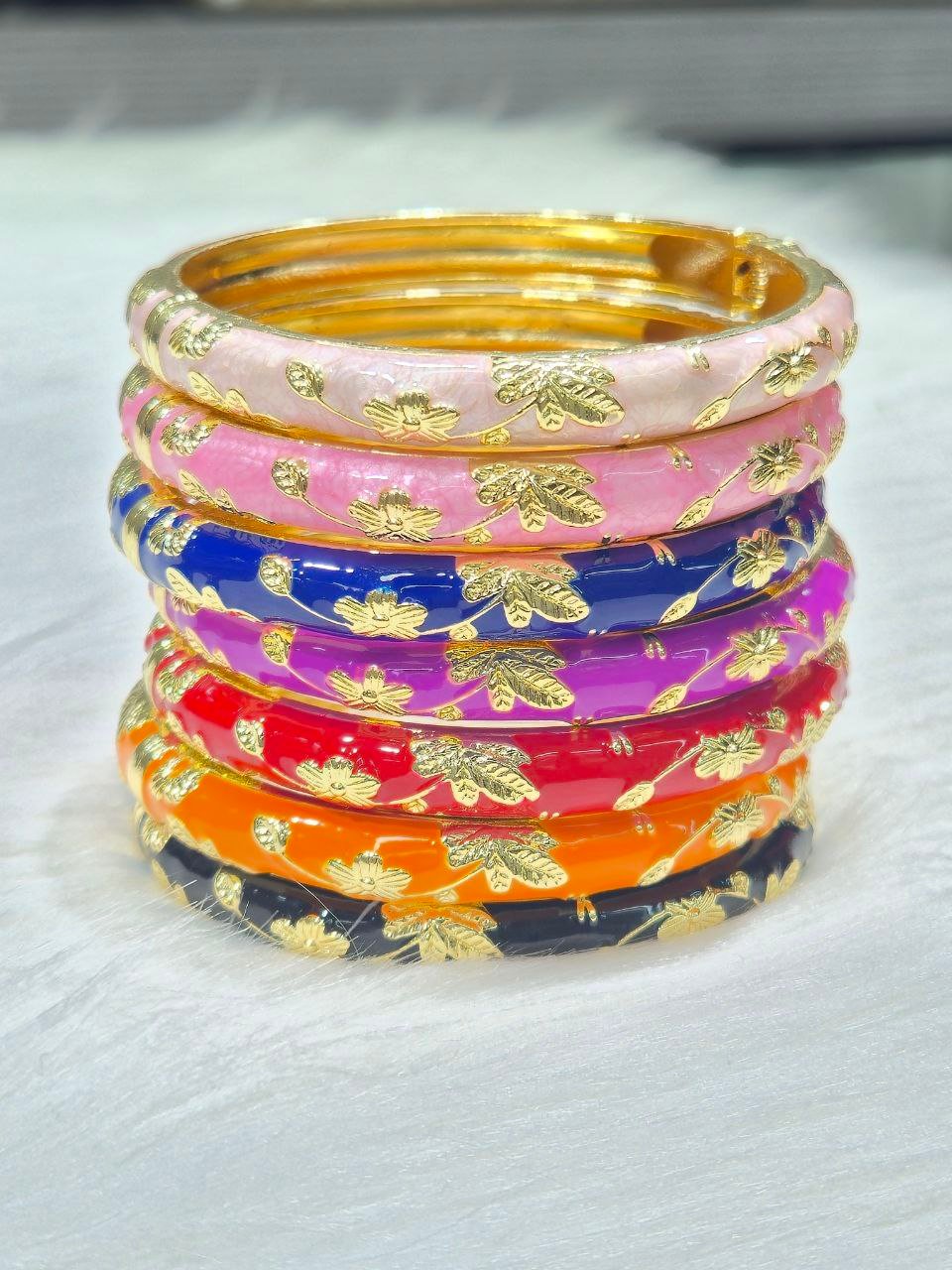 Colorful Oil-Drip Mina Bracelet #8