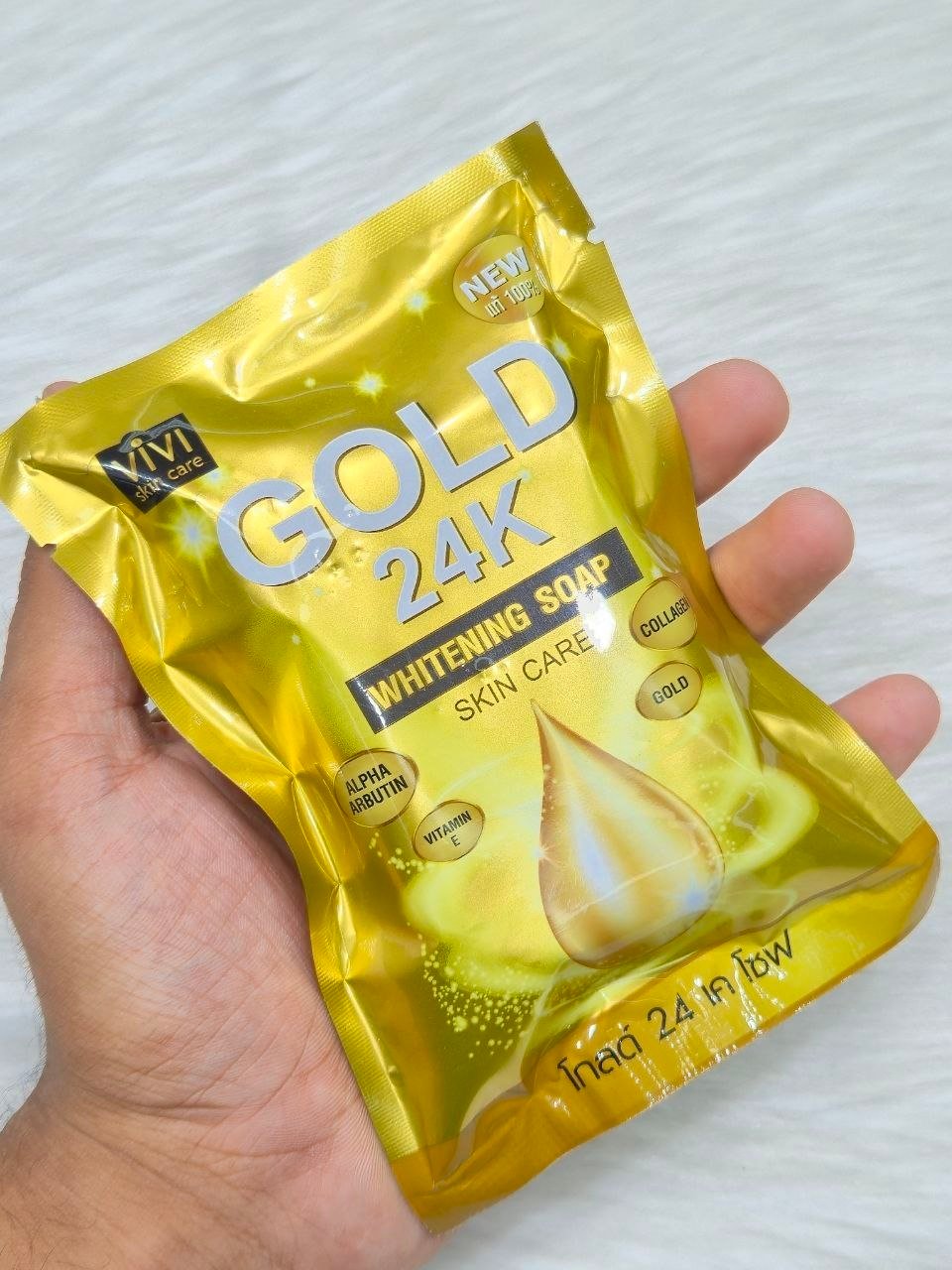Vivi Skin Care Gold 24K Whitening Soap 80g