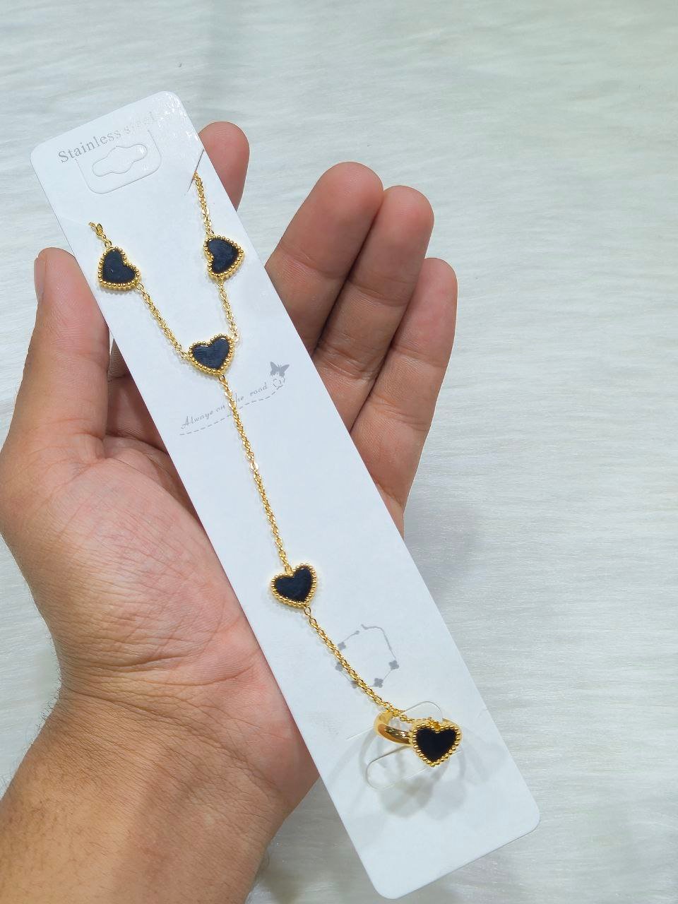 SS Wrist Ring Chain Bracelet Aliban!#17