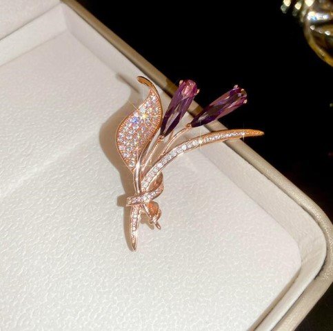 Flower Rose Brooch-#79