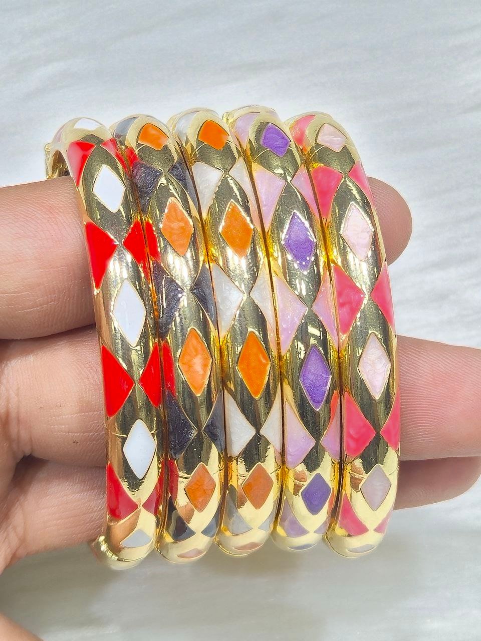 Colorful Oil-Drip Mina Bracelet #14