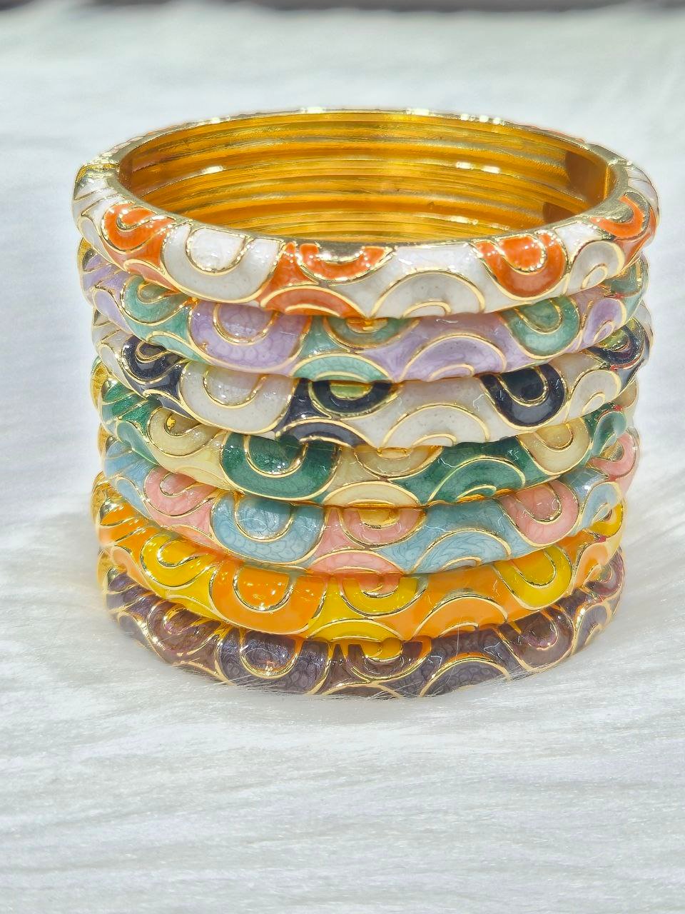Colorful Oil-Drip Mina Bracelet #9