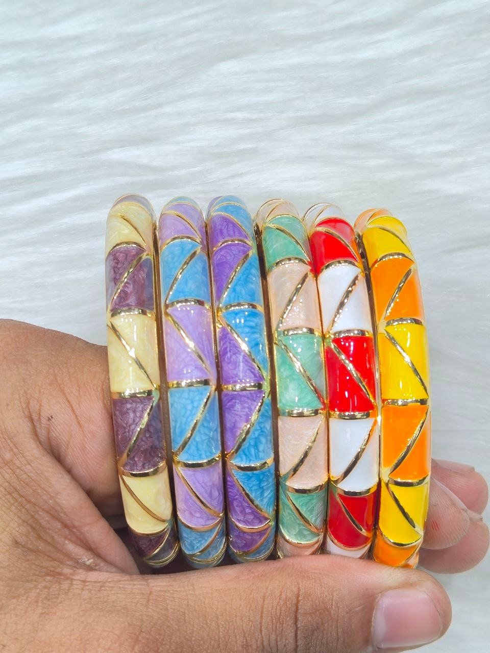 Colorful Oil-Drip Mina Bracelet #10