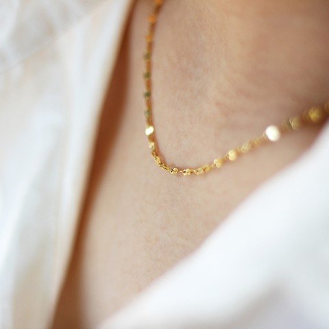 Stainless Steel Lip Chain 18K Gold Clavicle Chain