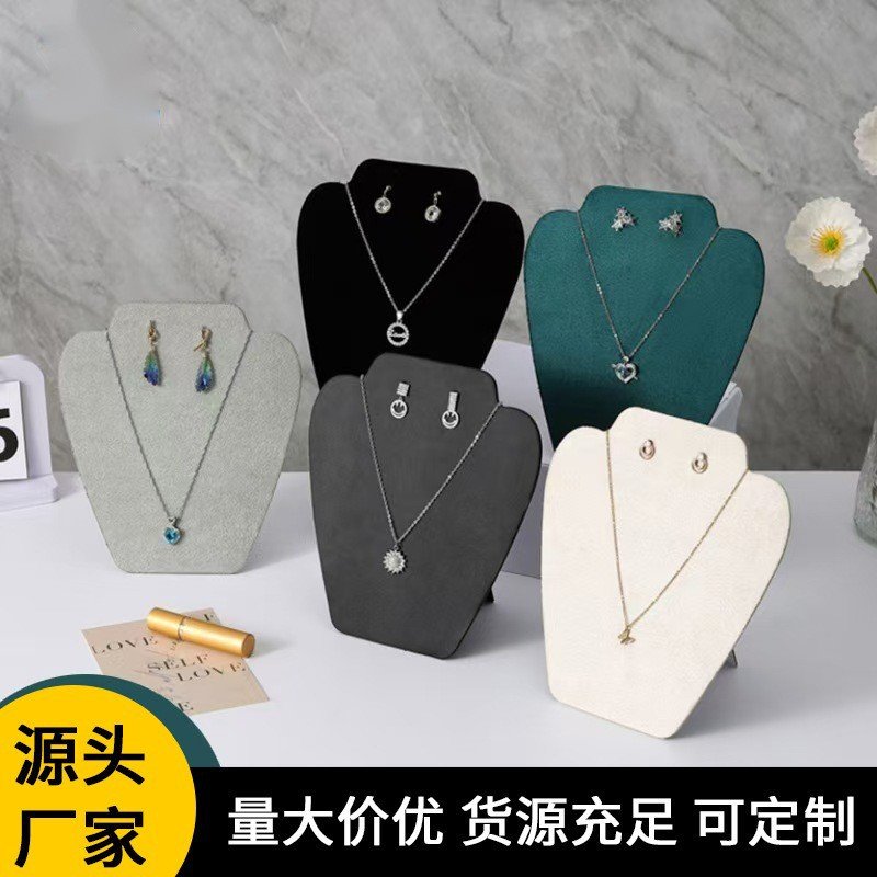 Folding necklace bracelet display rack jewelry