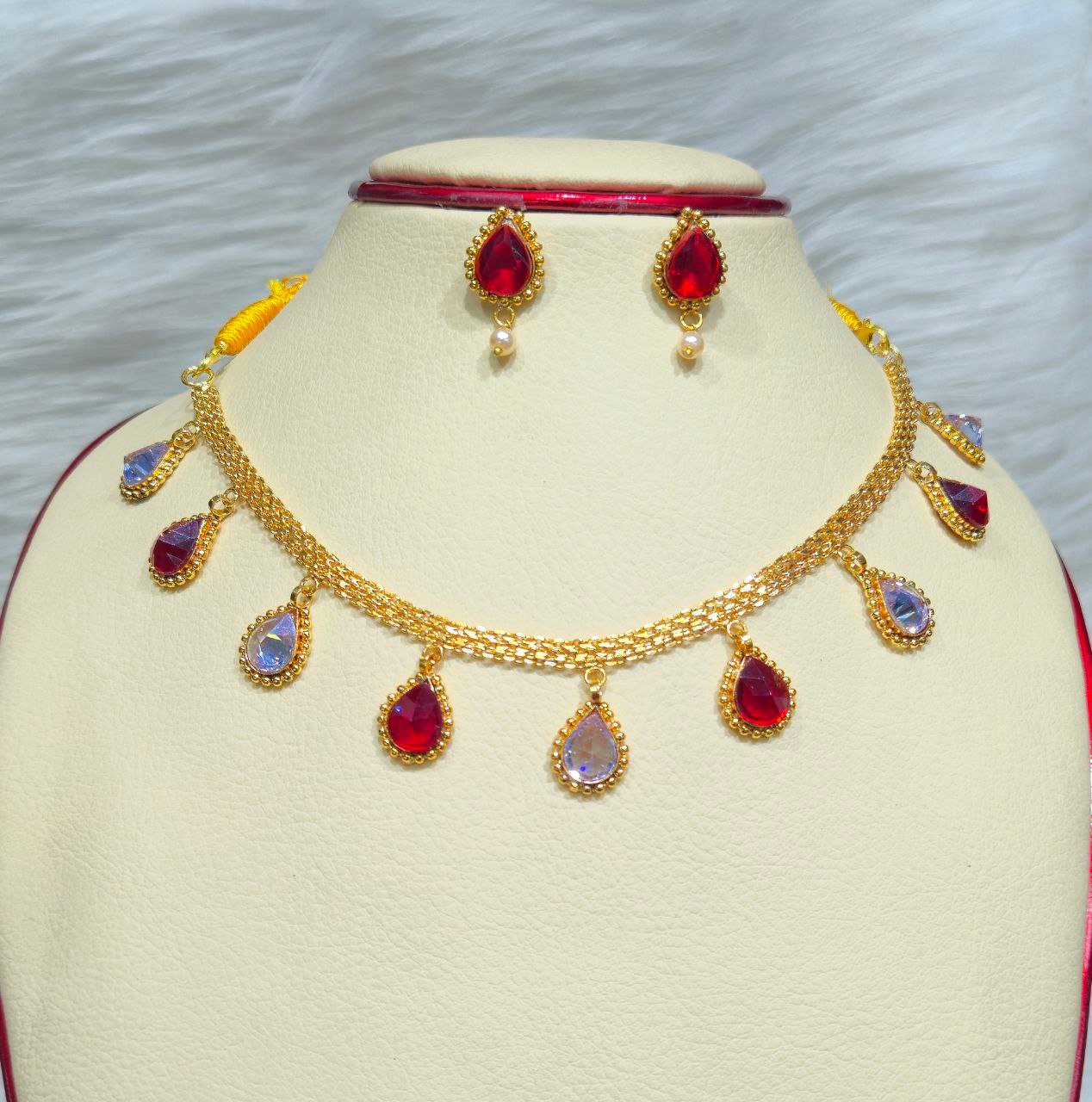 Copper Gold Plate Necklace #7