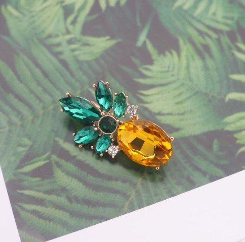 Pineapple Brooch-BHD096