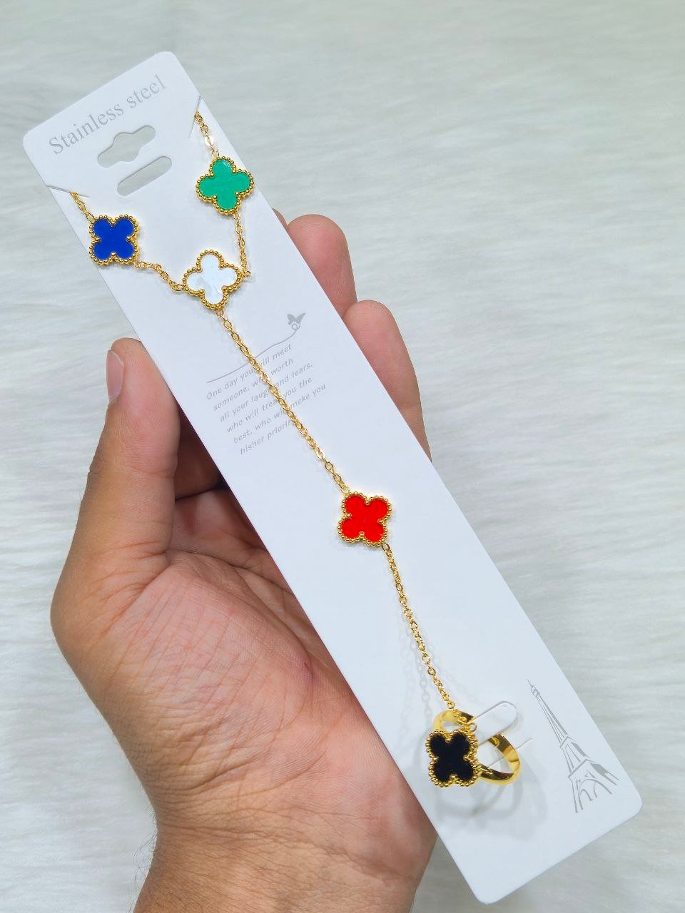 SS Wrist Ring Chain Bracelet Aliban!#9