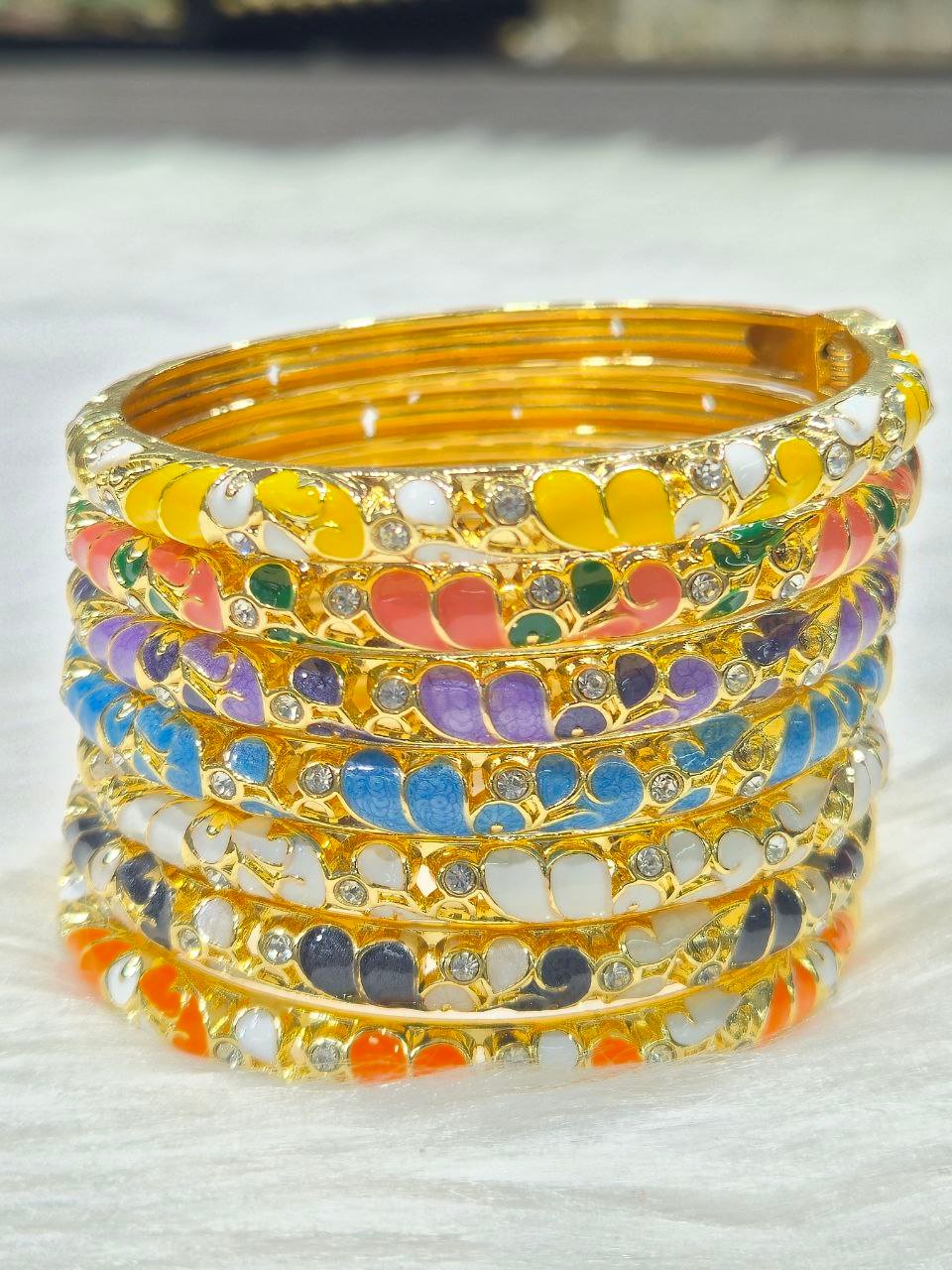 Colorful Oil-Drip Mina Bracelet #15