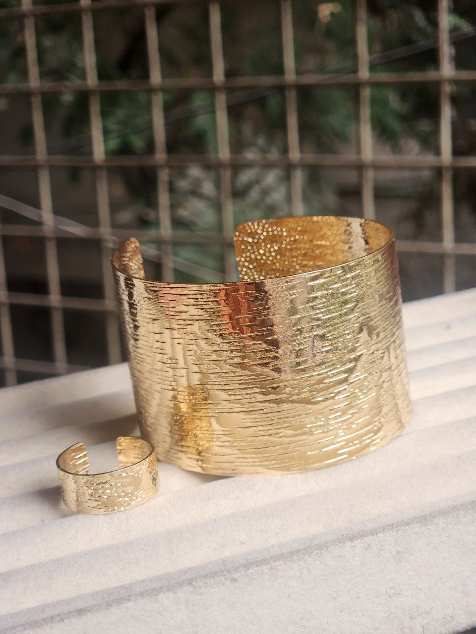 Cuff Bangle Bracelet With Ring #25