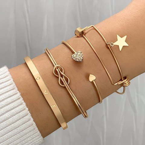 5 Piece Star Bracelet Set-BTH52