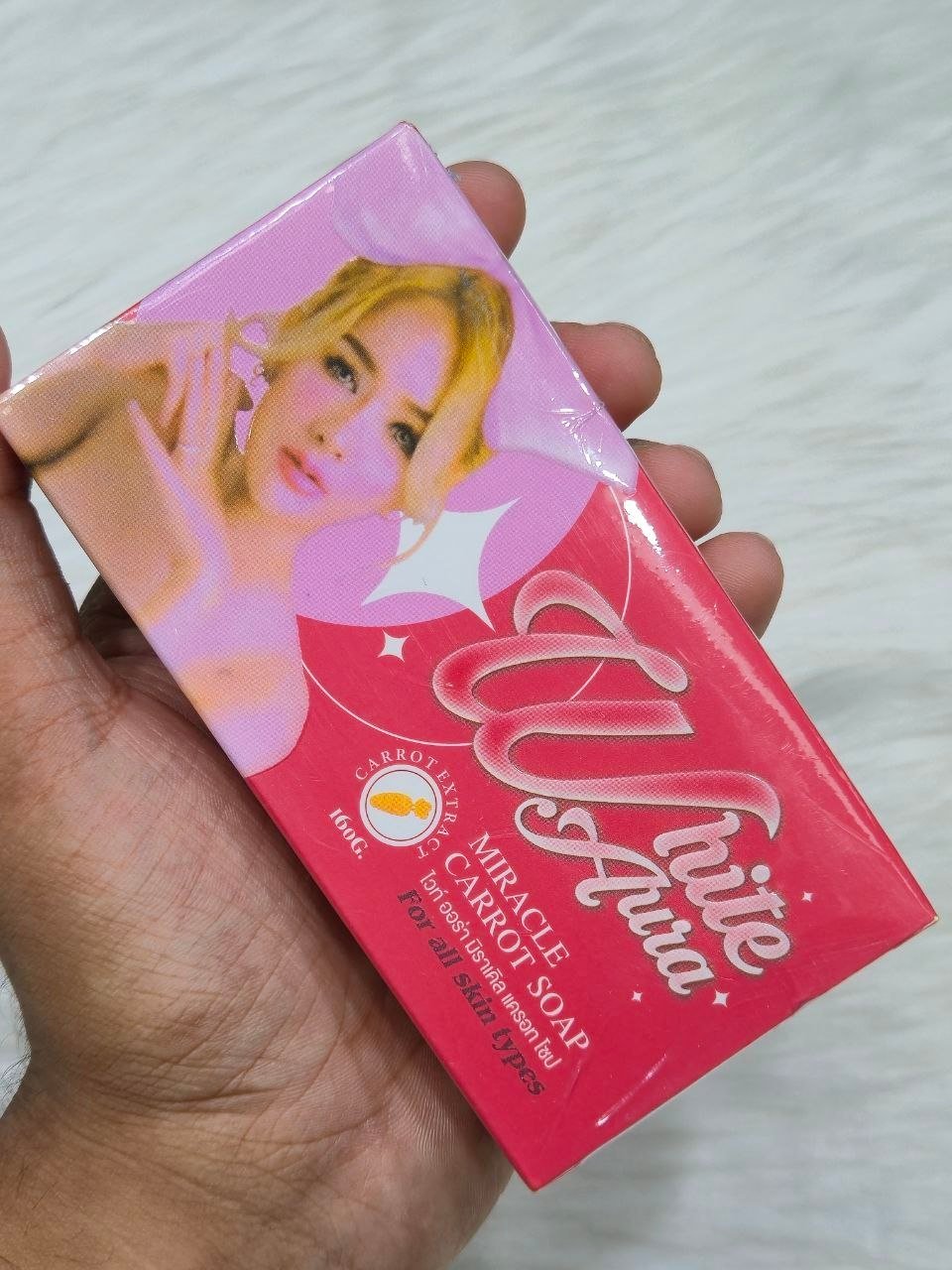 White Aura Miracle Carrot Whitening Soap 16