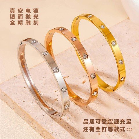 25020Titanium steel bracelets for women