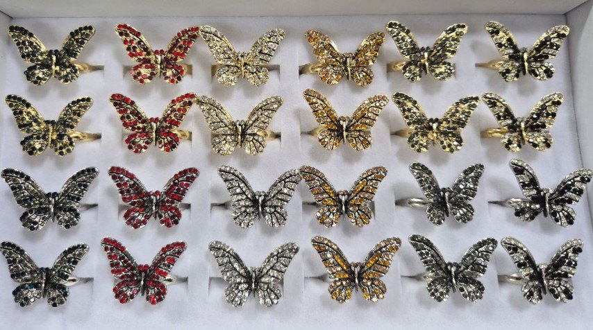 Alloy Adjustable Ring 24Pcs- #11